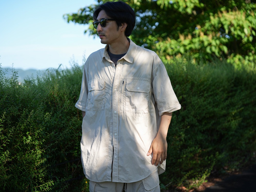 【先行予約商品】Garment Dyed Convertible Shirt L IVORY