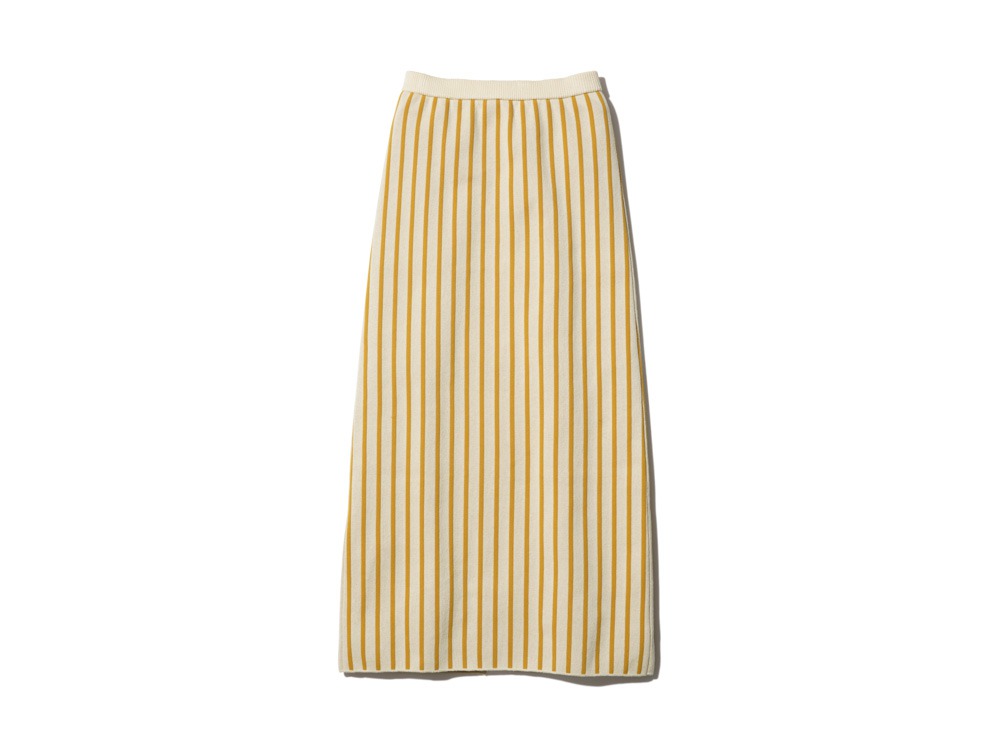 Co/Ny/Pe Skirt 1 Beige×Mustard