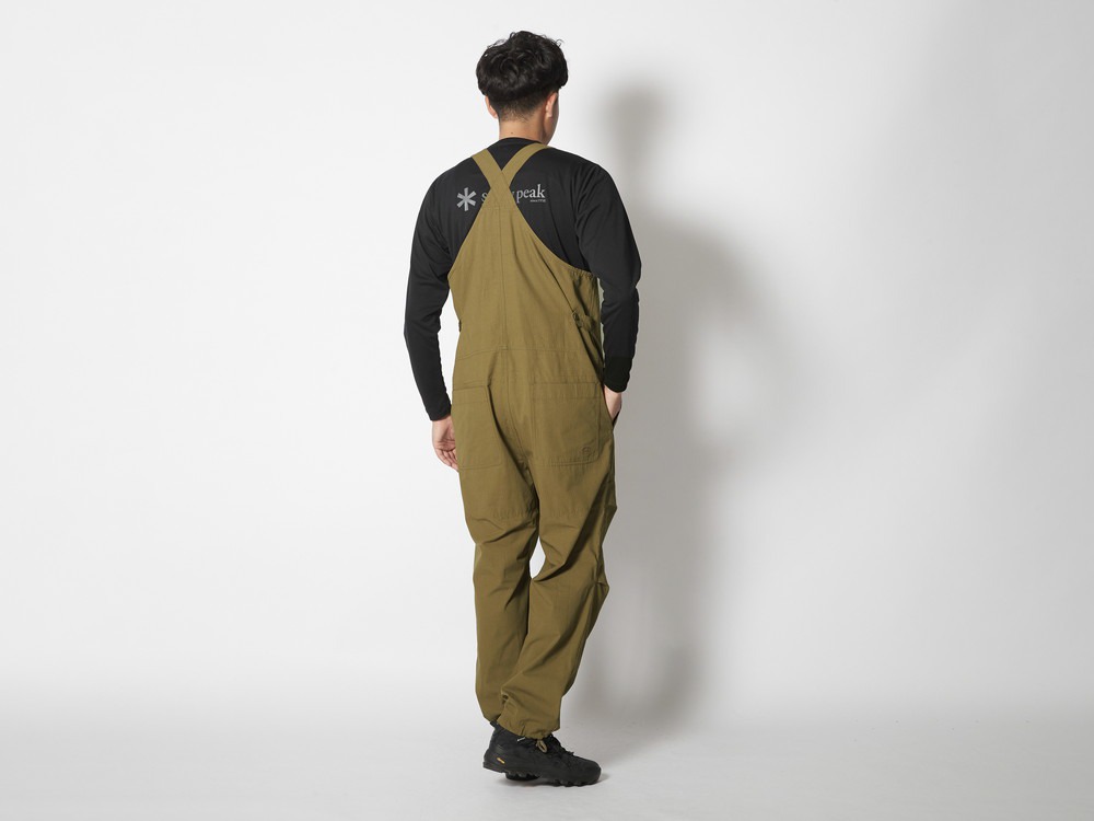 TAKIBI Light Ripstop Overalls S Khaki