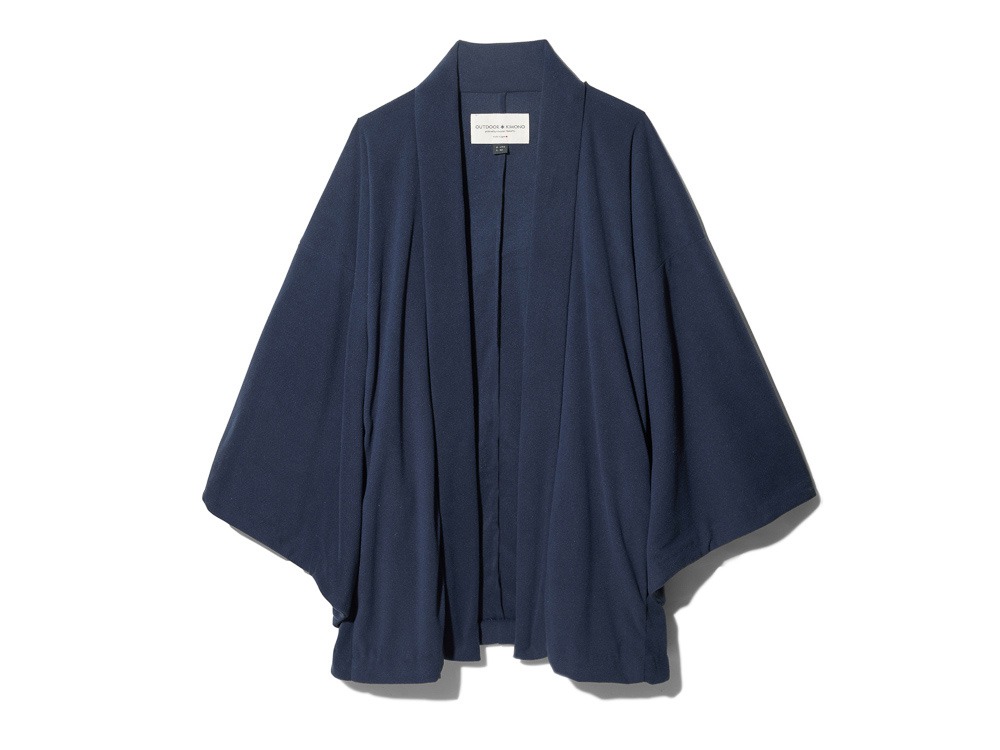 OUTDOOR KIMONO Micro Fleece HAORI 2 Navy