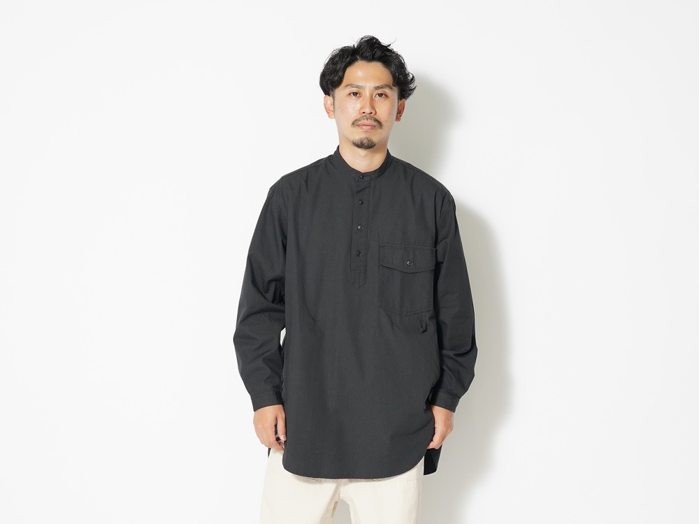 TAKIBI Light Ripstop Pullover M Black