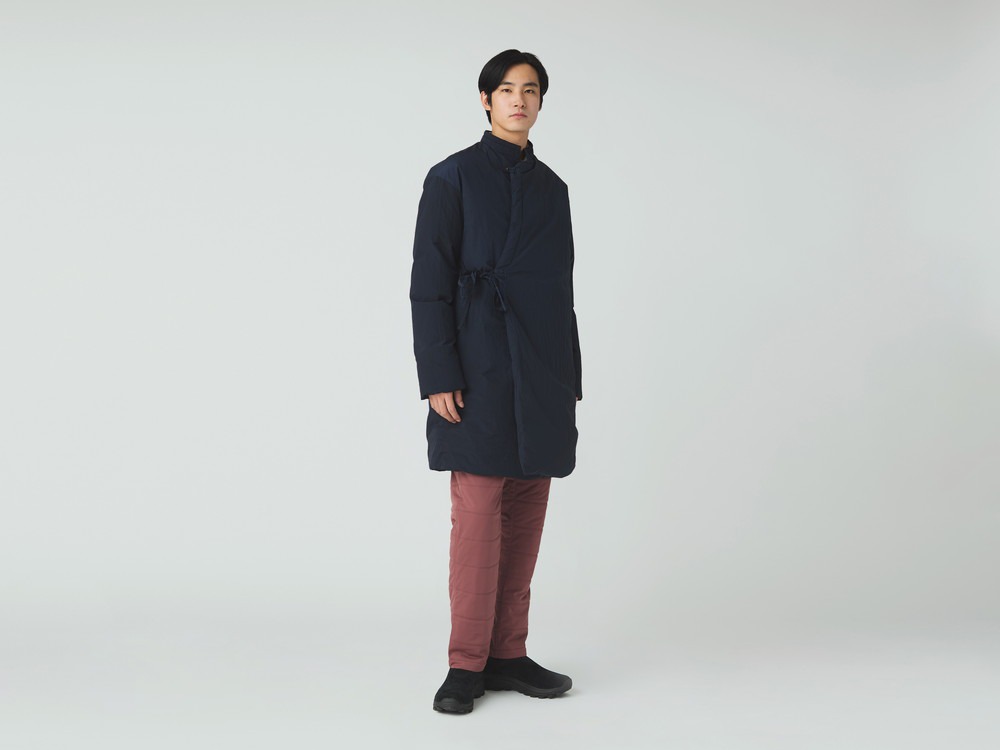 Garment Dyed Down Coat M NAVY