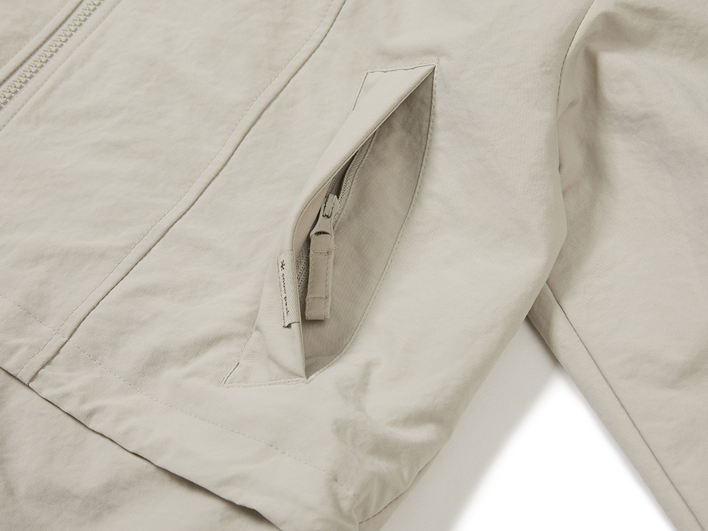 Polywasher Women's Hood Windbreaker S LIGHT BEIGE