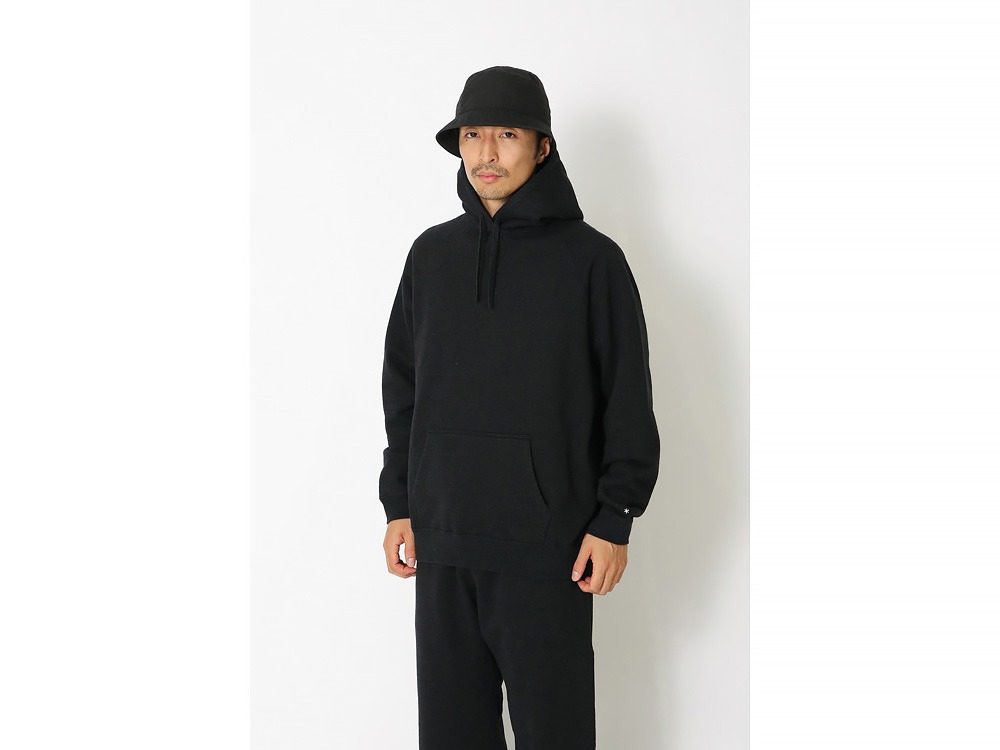 Recycled Cotton Pullover Hoodie 1 Black