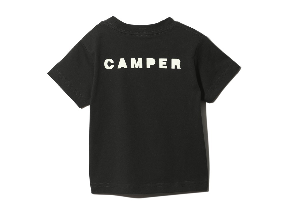 Kids SNOWPEAKER T-Shirt CAMPER 2 Black