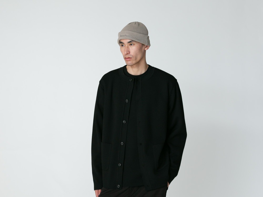 Co/Pe Knit Cardigan S LIGHT GREY