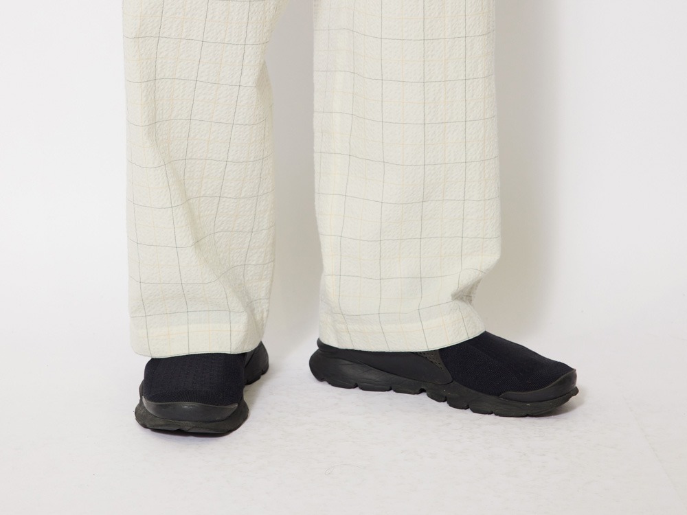 Co/Pe Washer Check Pants L Ecru(PA-23SU20104EC) | パンツの