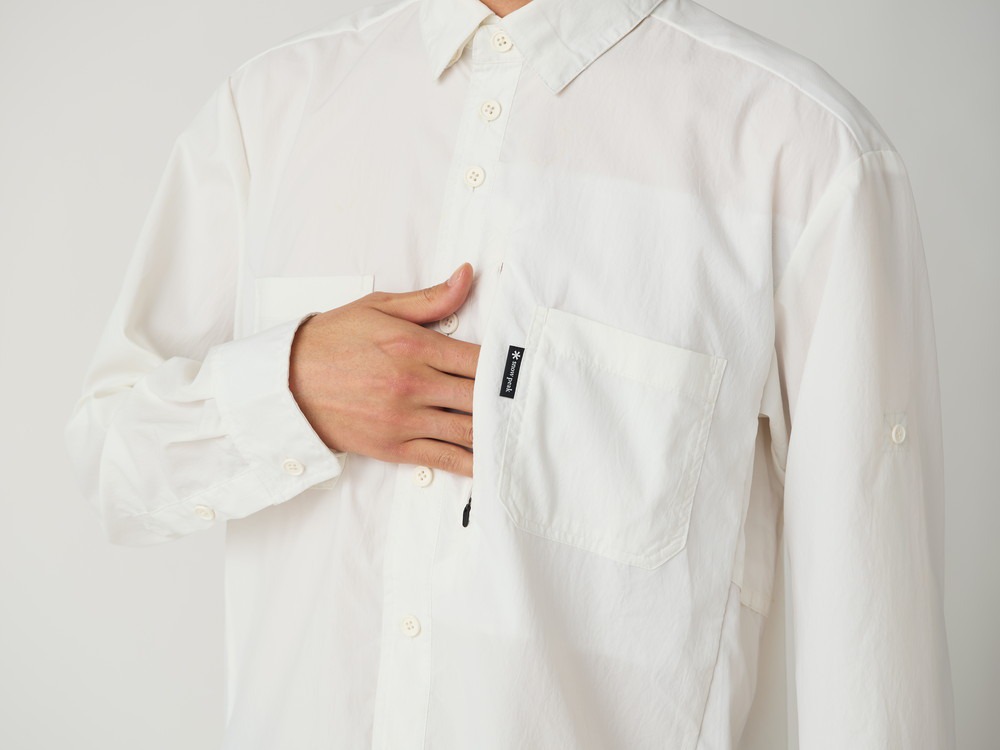 Utility Field Long Sleeve Stretch Dry Shirt S WHITE