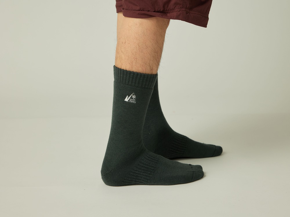 MofM Wool Guide Socks Middle M GREEN