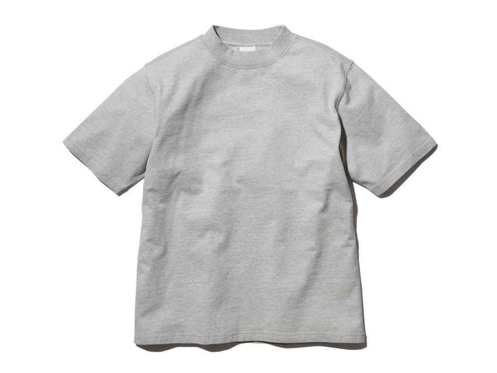 Recycled Cotton Heavy Mockneck T-Shirt XL M.Grey