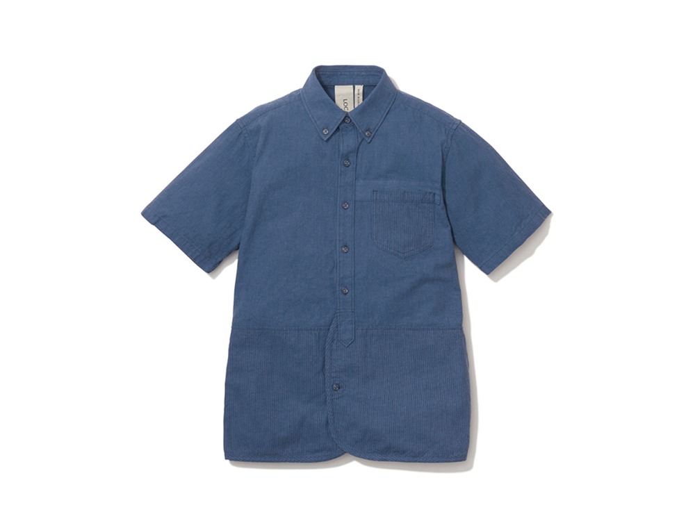 現代のワークシャツS/S  S Blue