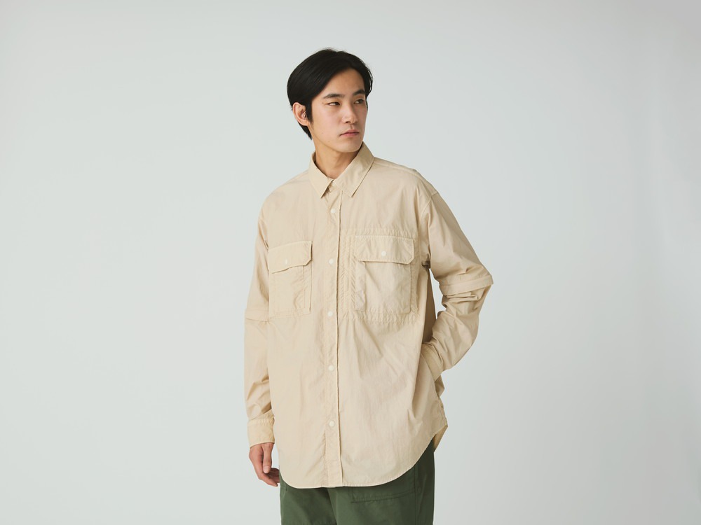 【先行予約商品】Garment Dyed Convertible Shirt M IVORY