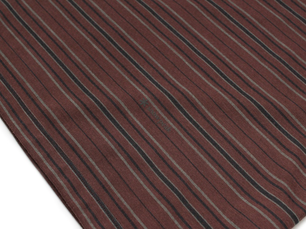 【先行予約商品】Hybrid Wool Mesh Stripe L/S T M BROWN BD