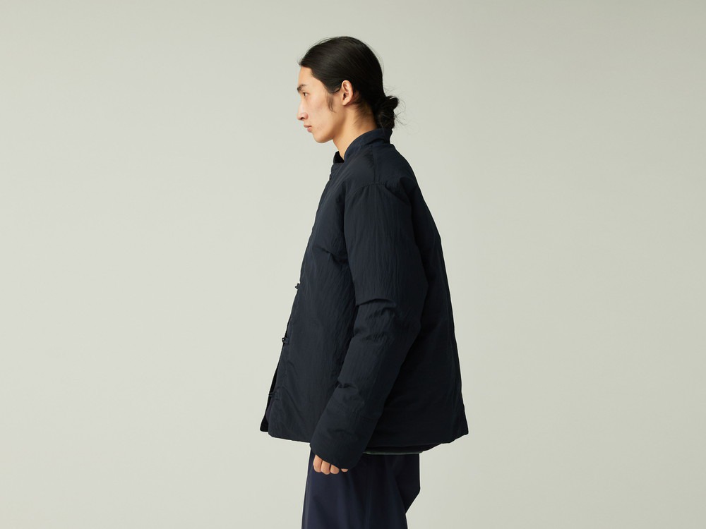 Garment Dyed Down Jacket S BLACK