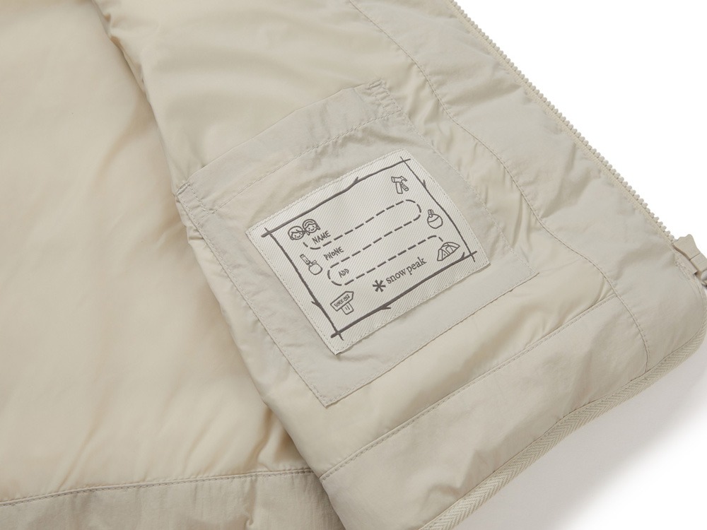 Land Kids Lightweight Down Vest 125 LIGHT BEIGE