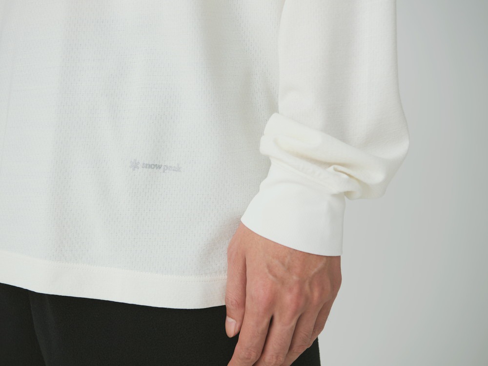 【先行予約商品】Hybrid Wool Mesh L/S T-Shirt M ECRU