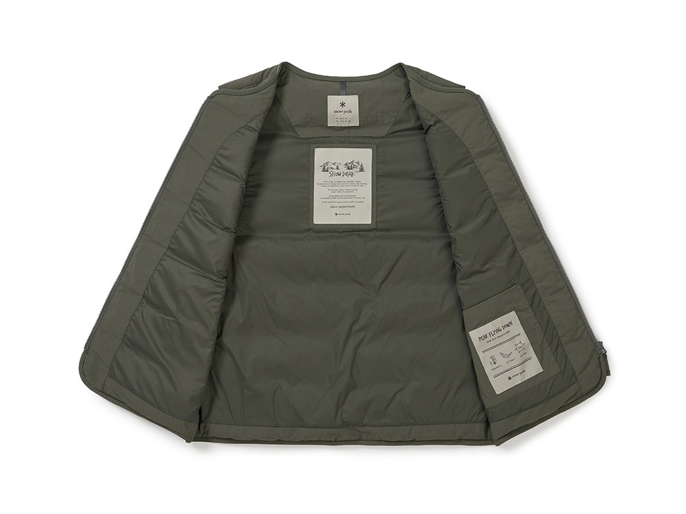 Land Lightweight Down Vest M KHAKI