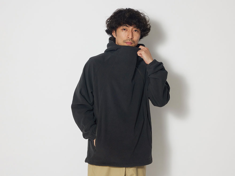 Micro Fleece Hoodie M Black