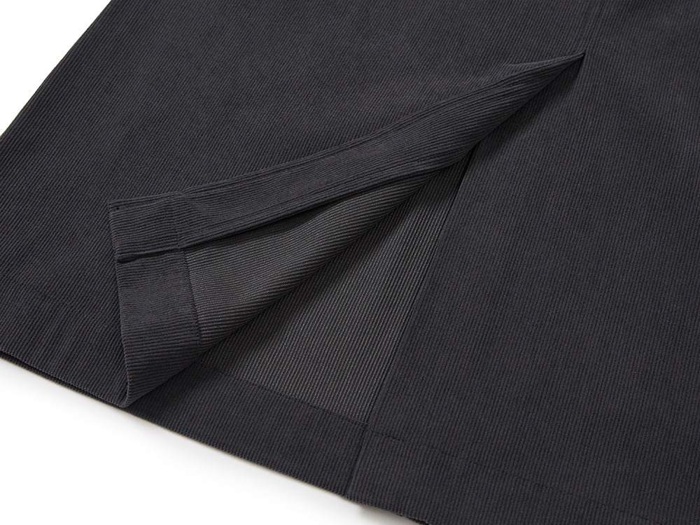 Corduroy Women's Overall Dress S DARK CHARCOAL