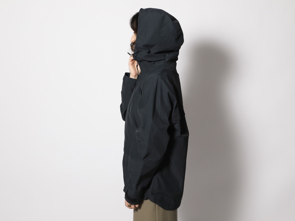 Light Mountain Cloth Zip Up Parka 1 Black(JK-24SU10400BK