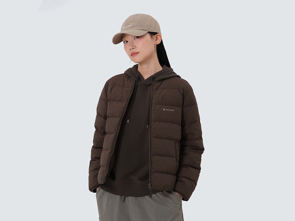 Land Women's Lightweight Down Jacket S CHOCO BROWN