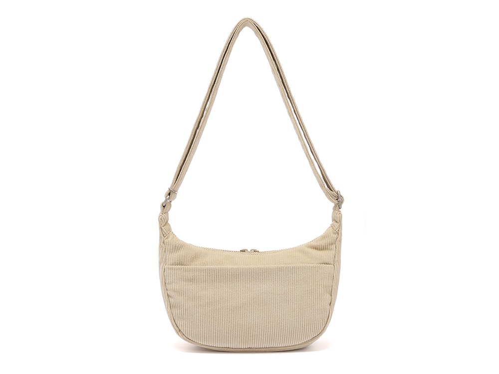 Corduroy Small Hobo Bag One LIGHT BEIGE