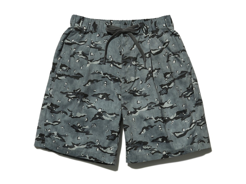 Printed Breathable Quick Dry Shorts S Grey