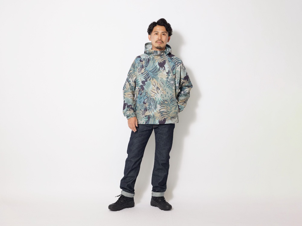 Printed Breathable Quick Dry Anorak XL Navy