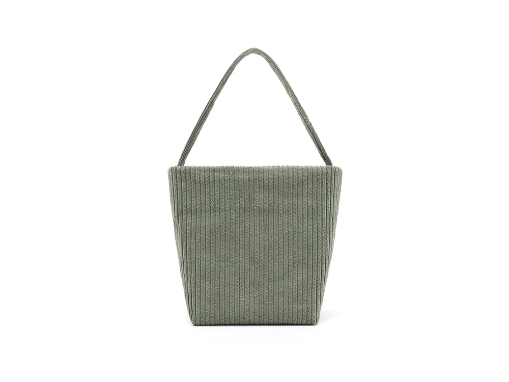 Corduroy Micro Tote Bag One GREEN