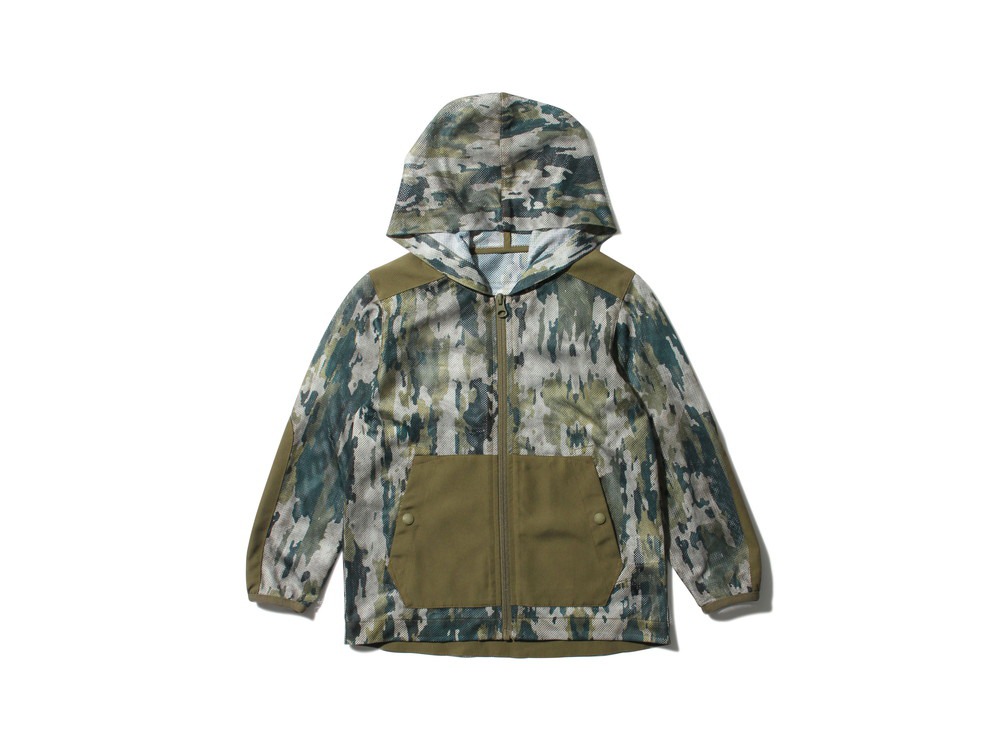 Kids Printed Insect Shield Mesh Parka 1 Olive