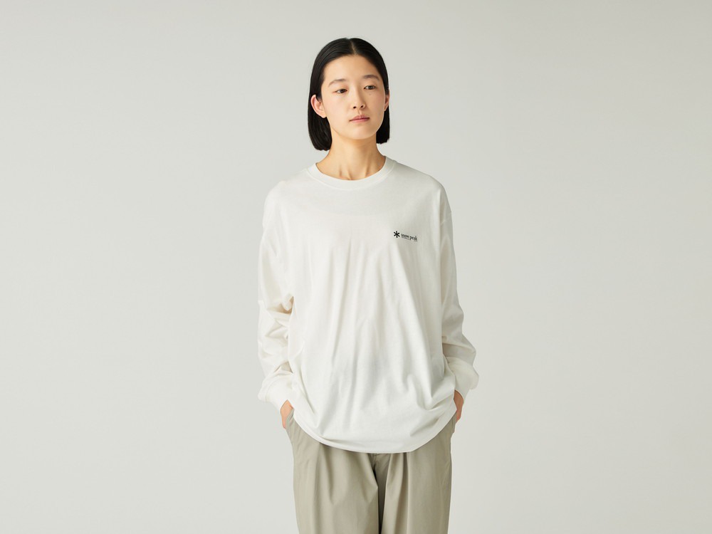 【先行予約商品】Soft Cotton Relaxed Logo L/S T-Shirt 1 OFF WHITE