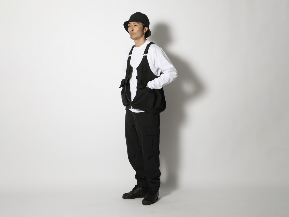 TAKIBI Weather Cloth Vest S Black