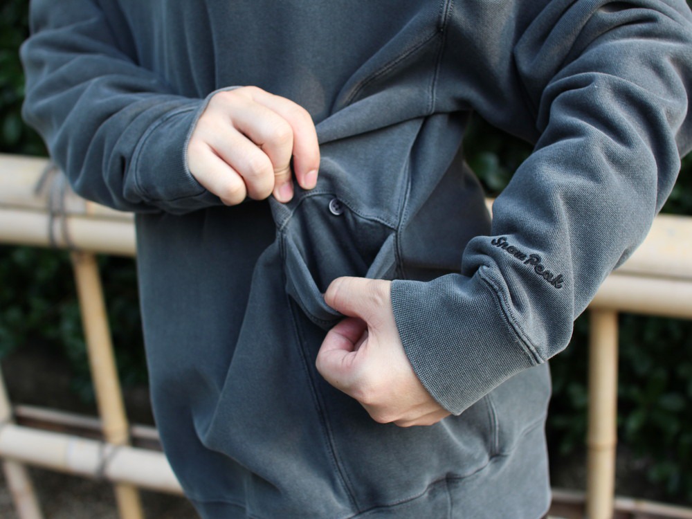 Garment Dyed Pullover S PURPLE