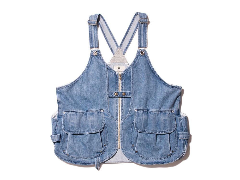 Indigo TAKIBI Vest M Bleach