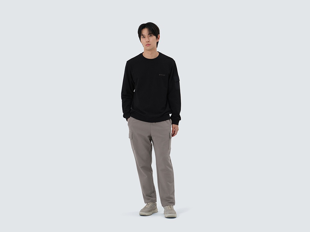 Land Pocket Sweatshirt M BLACK