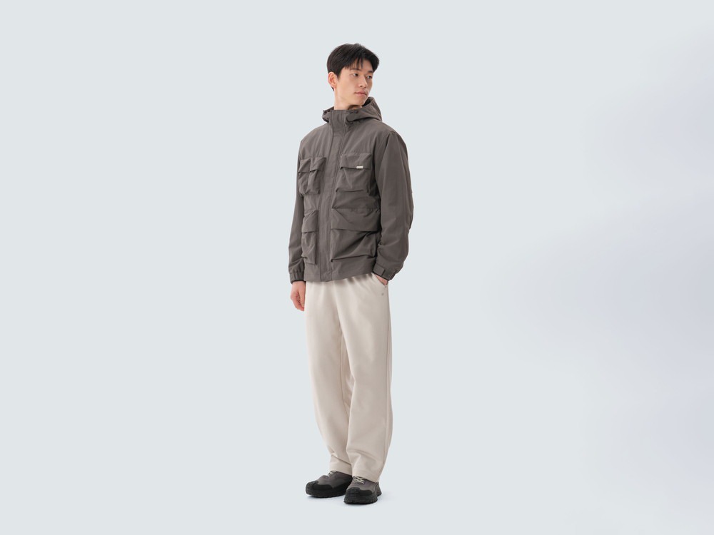 Cample Utility Windbreaker M DARK KHAKI
