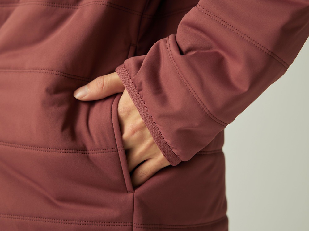 Flexible Insulated Cardigan S LIGHT BROWN