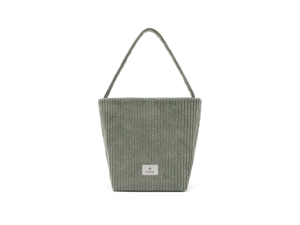 Corduroy Micro Tote Bag One GREEN
