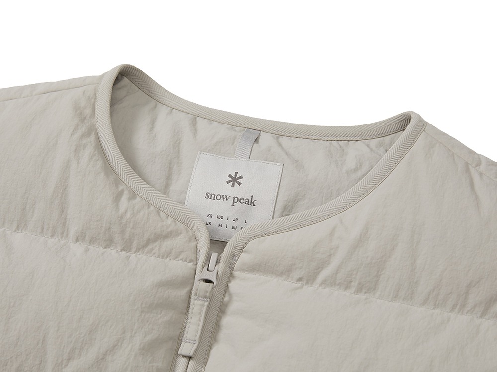 Land Lightweight Down Vest M LIGHT GREY