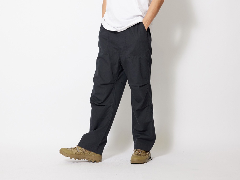 TAKIBI Light Ripstop Easy Pants L Black