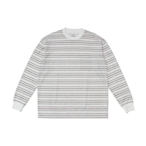 【先行予約商品】Hybrid Wool Mesh Stripe L/S T-Shirt