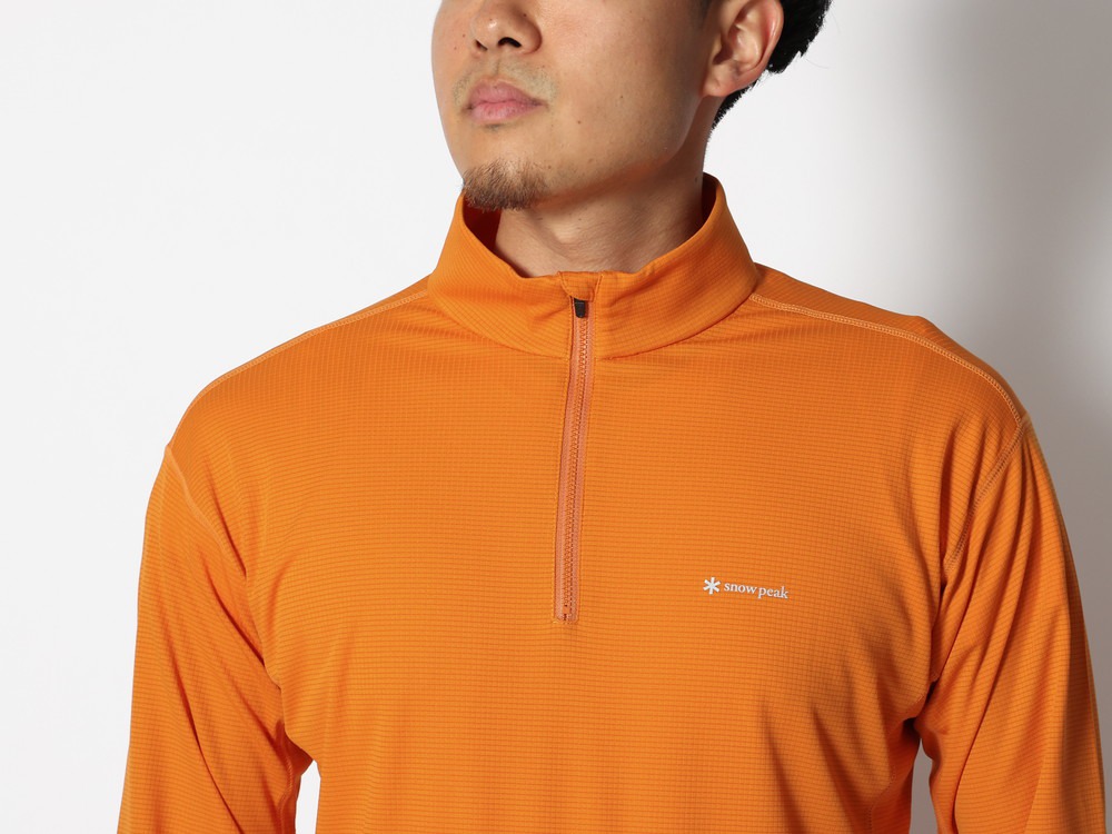 Pe Power Dry Half Zip Pullover M Orange