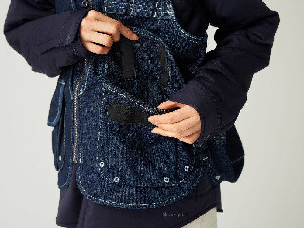 【先行予約商品】TAKIBI Denim Vest S LIGHT BLUE