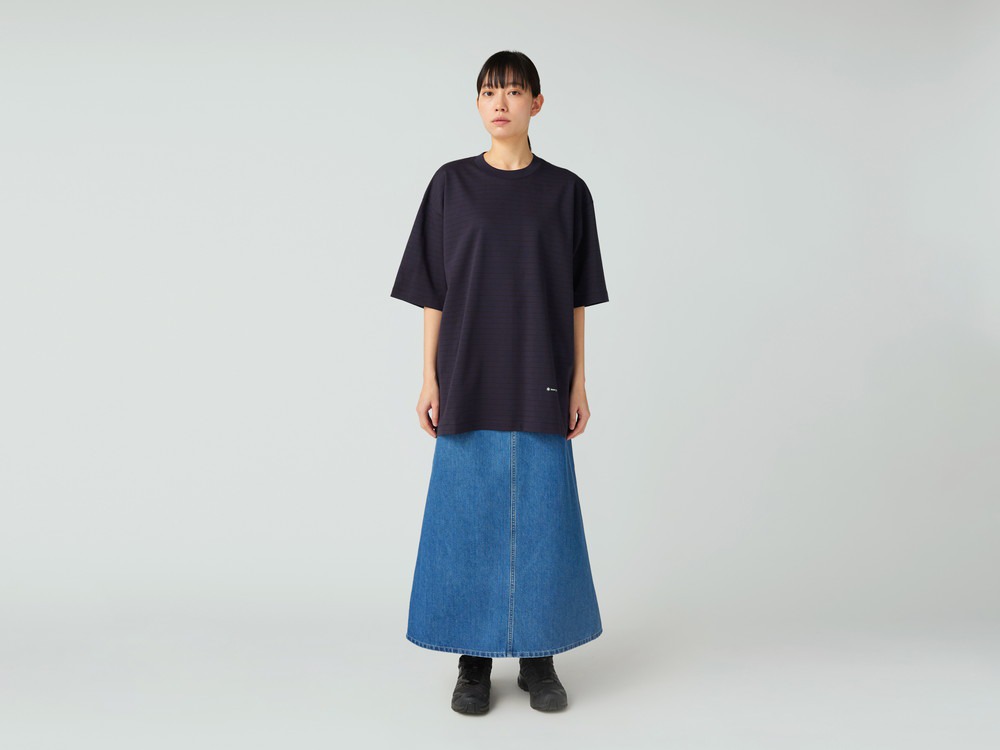 TAKIBI Denim Skirt 1 LIGHT BLUE
