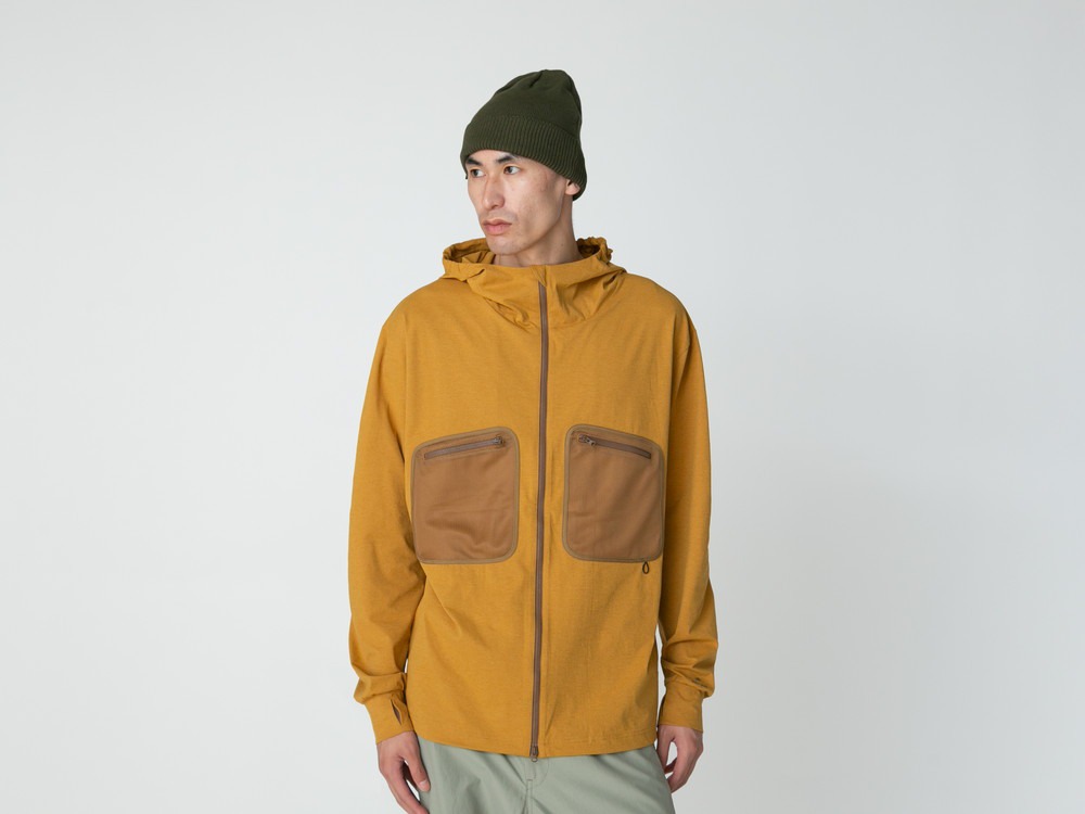 Water Active Zip Up Hoodie M LIGHT GREY