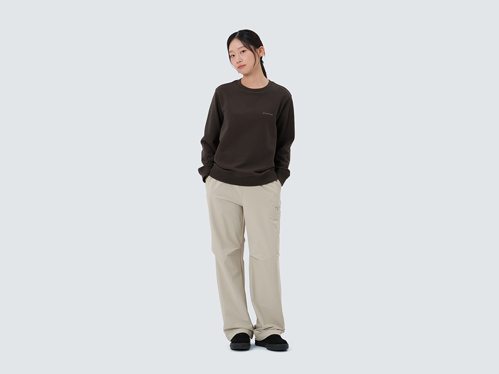 Land Women's Sweatshirt S CHOCO BROWN