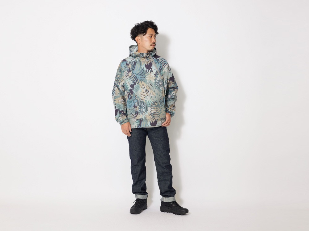 Printed Breathable Quick Dry Anorak XL Navy