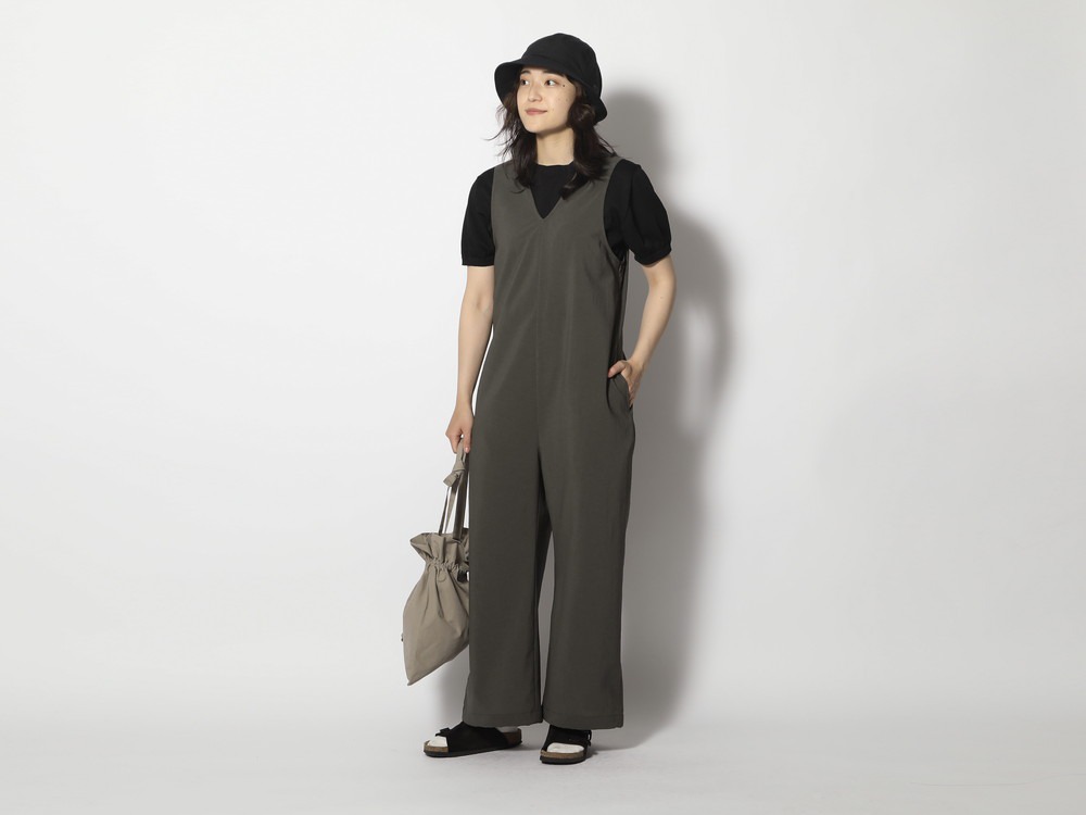 Pe Light Poplin Overalls 3 Black