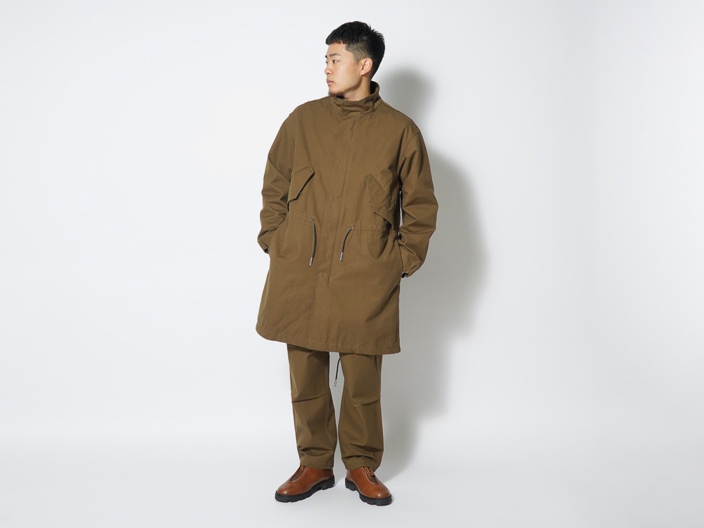 TAKIBI Canvas Coat S Olive