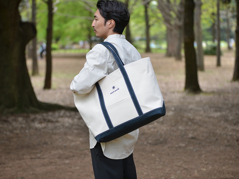 クーポン利用 NOASOBI Canvas Tote Bag L One Navy ③ | kinderpartys.at